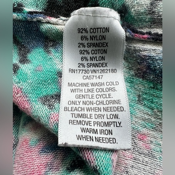 Merona XXL knit cardigan. Button down, long sleeves. Crew neck. Abstract print - Picture 4 of 6